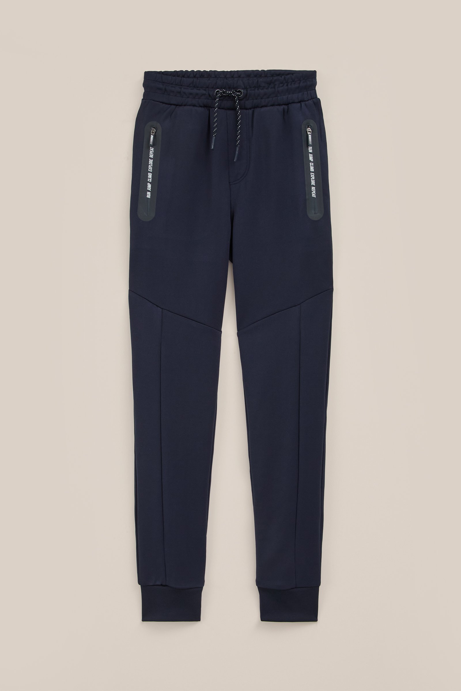 Jongens technical sweat joggingbroek WE Fashion Donkerblauw