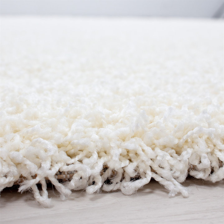 Hoogpolig vloerkleed - Sade Creme/Wit | Extreem hoge pol