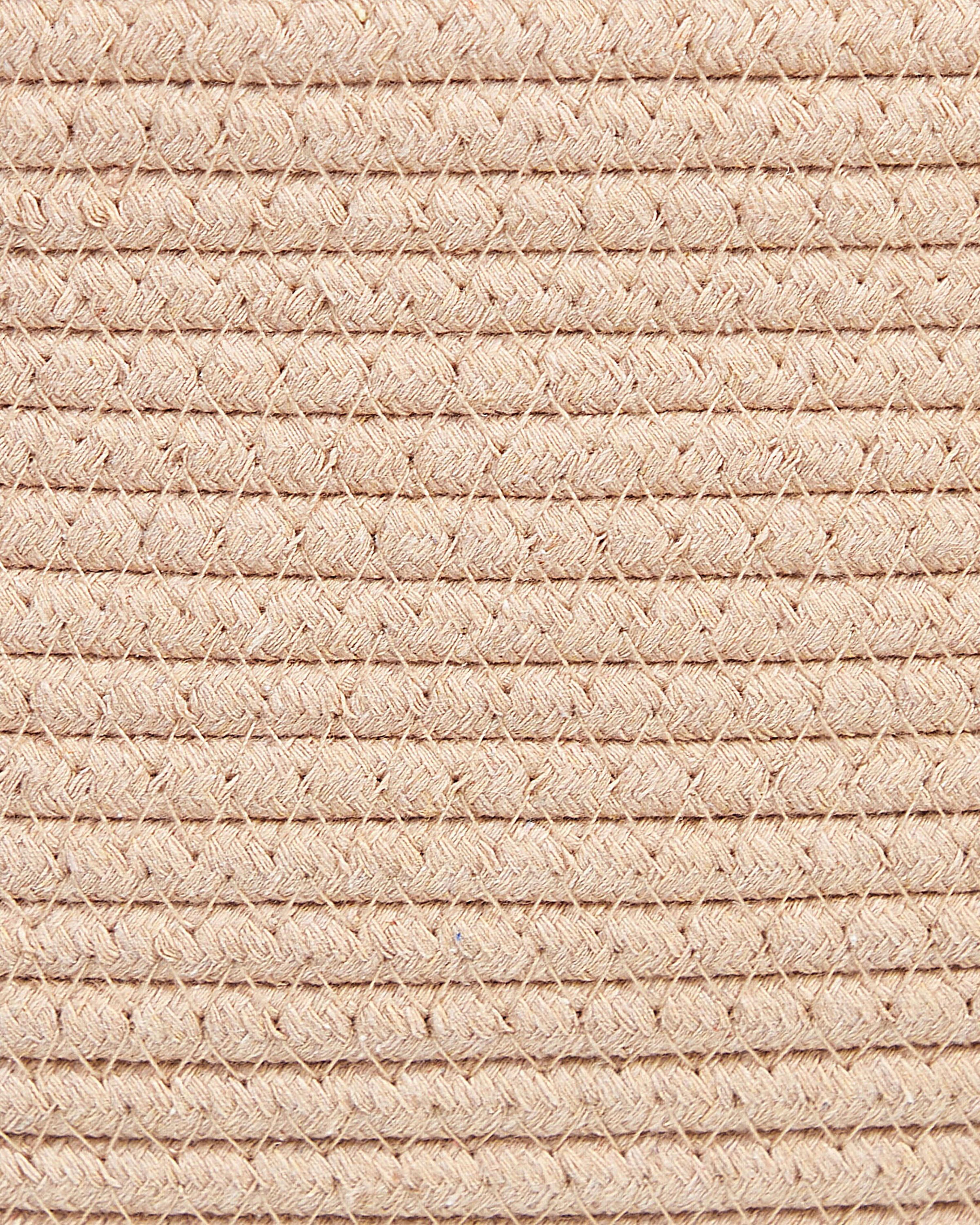 Set van 2 manden GISSAR Katoen Lichtbeige