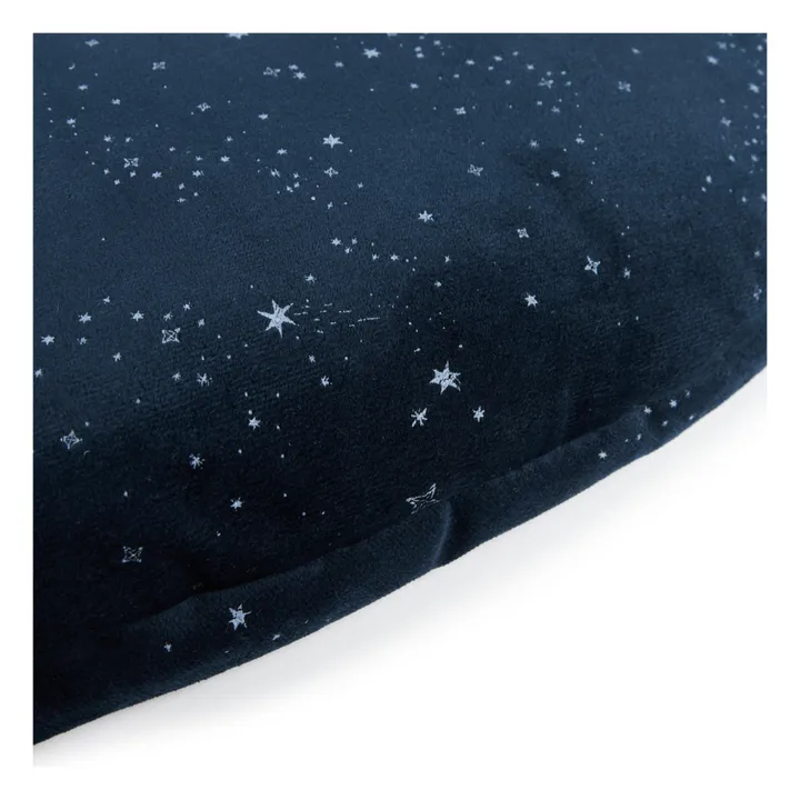 Nobodinoz Tapis de jeu Fluffy en velours | Bleu nuit