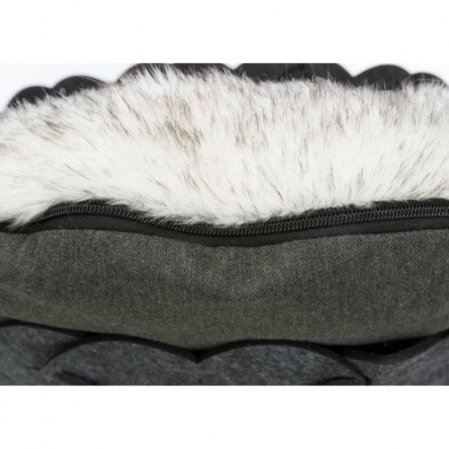 Cama preta para animais de estimação