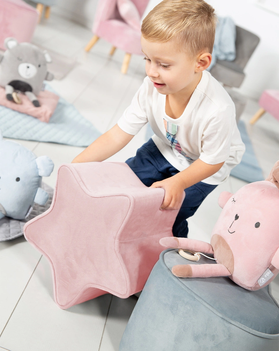 Kinderhocker Sternform LIL SOFA (Farbe: mauve)