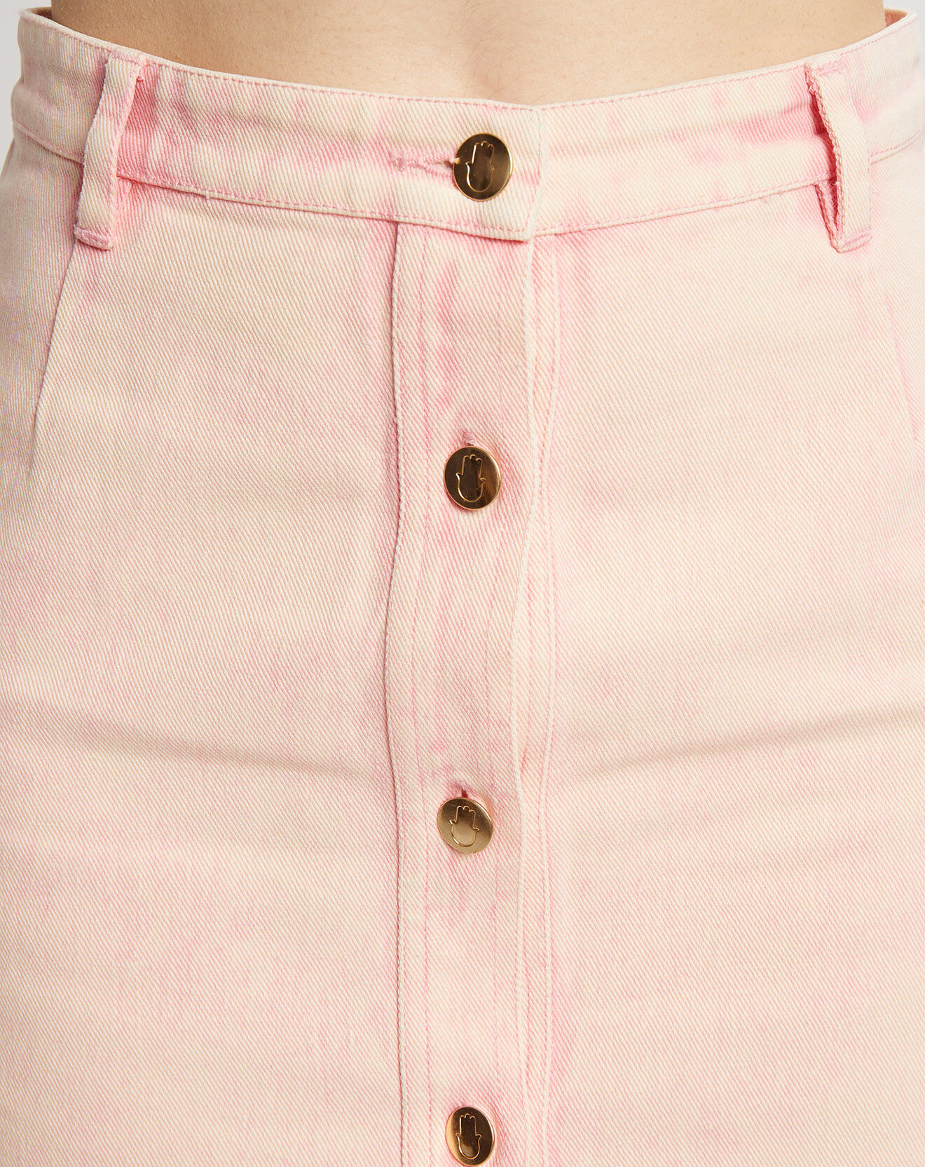 Manoush Jupe en Jean Tulipe Basic rose/vanille