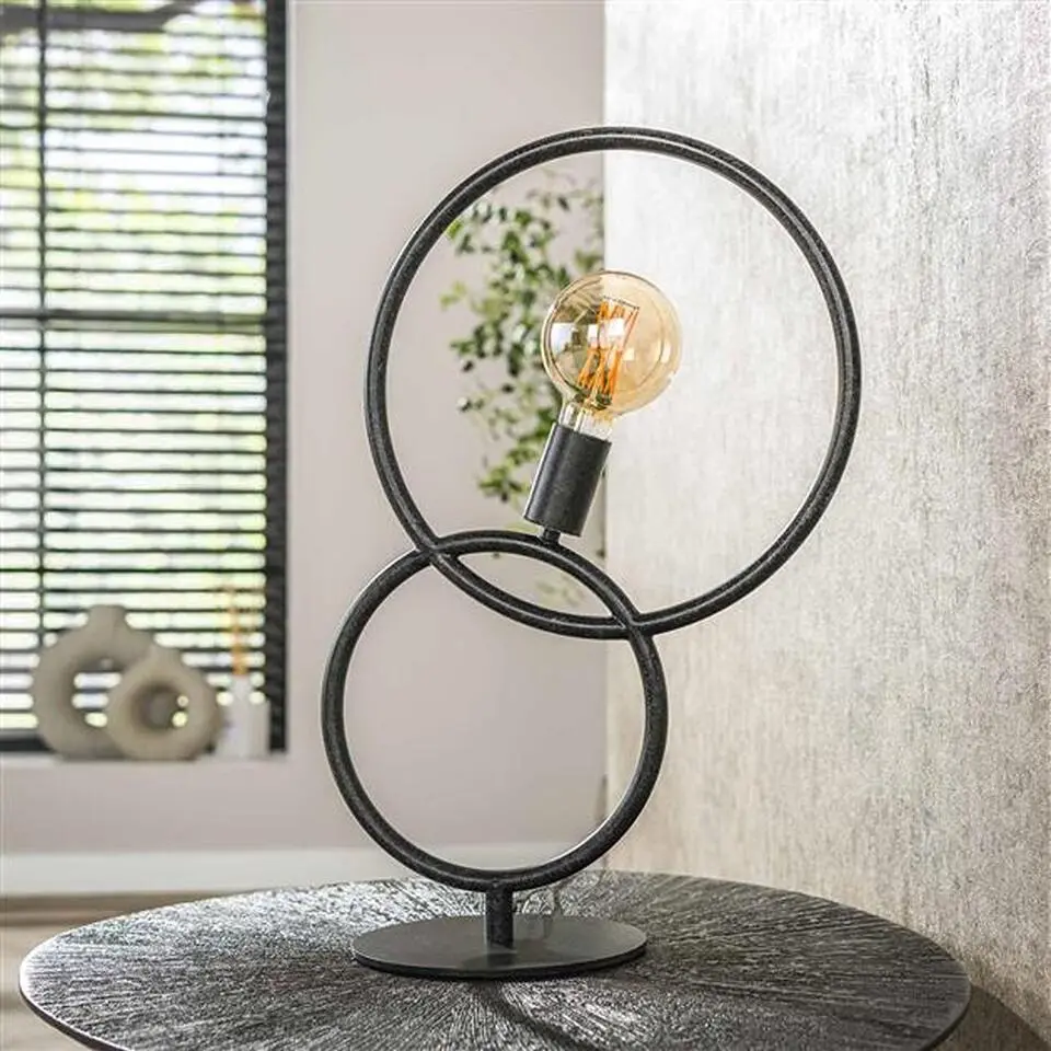 Hoyz Collection - Tafellamp Loop 1-lichts - Artic Zwart