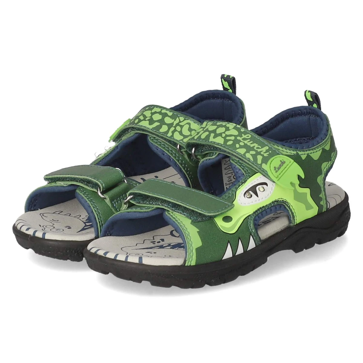 LurchiSandalen KROKI - dkgreen-navy