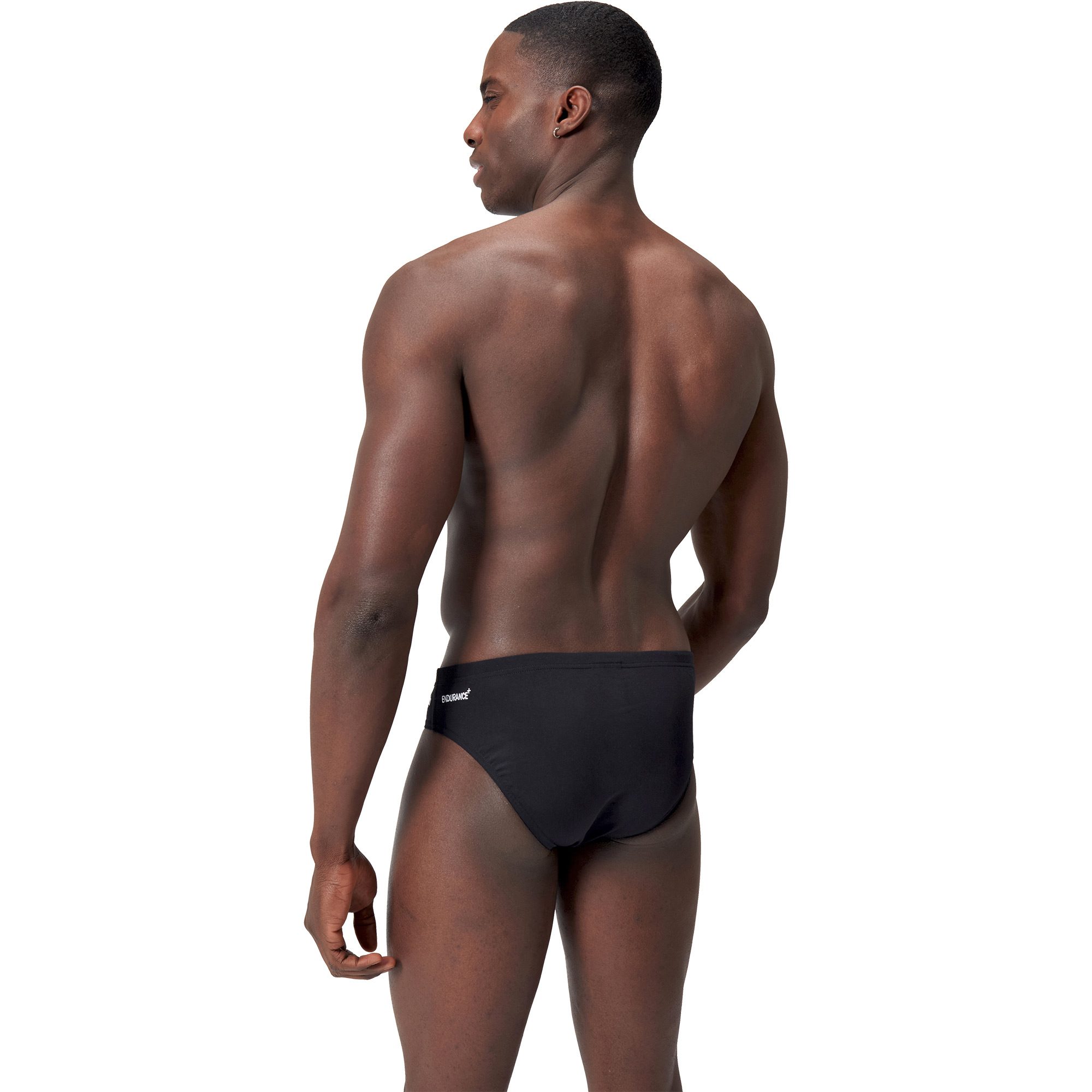 Speedo Endurance + 7cm Brief Badehose Herren schwarz