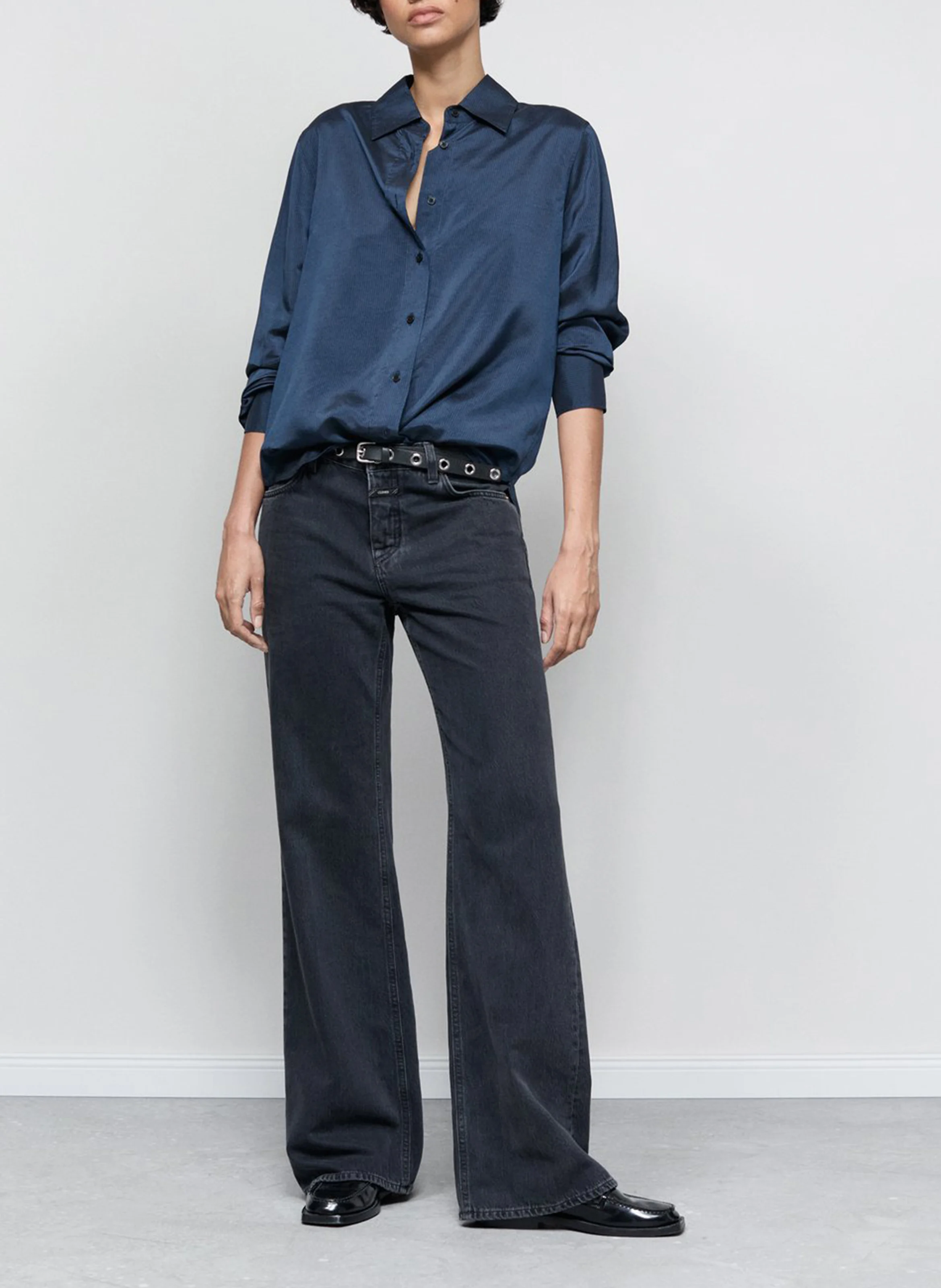 GILLAN - Jean slim en coton | Gris