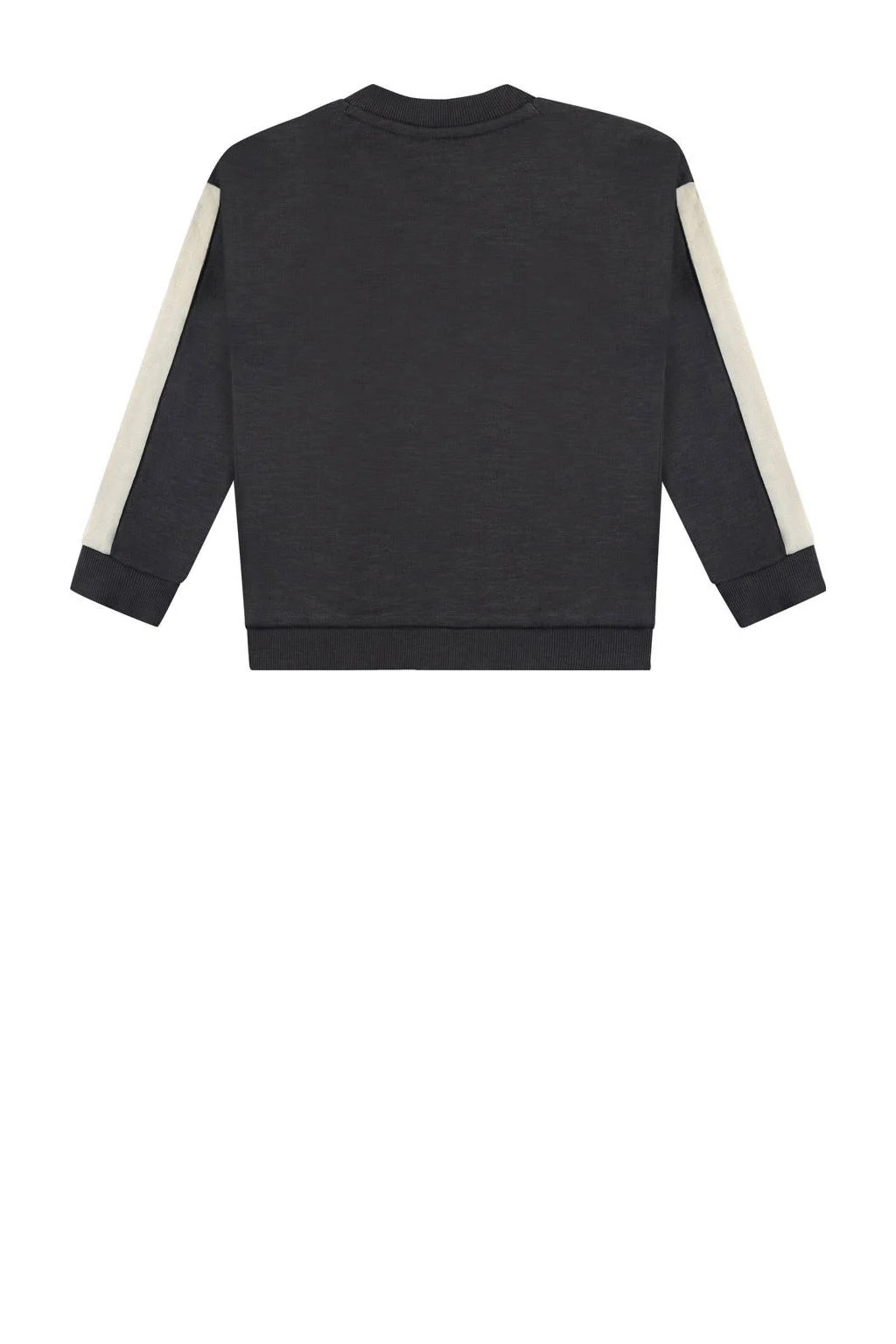 Stains&Stories sweatvest anrtraciet/wit
