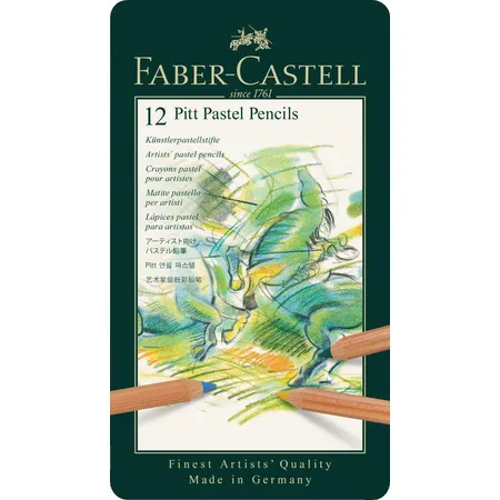 Faber-Castell Pitt Pastellstift, 12er Metalletui