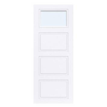 Arne & Bodil binnendeur ABT310 blank glas - extra wit afgelakt