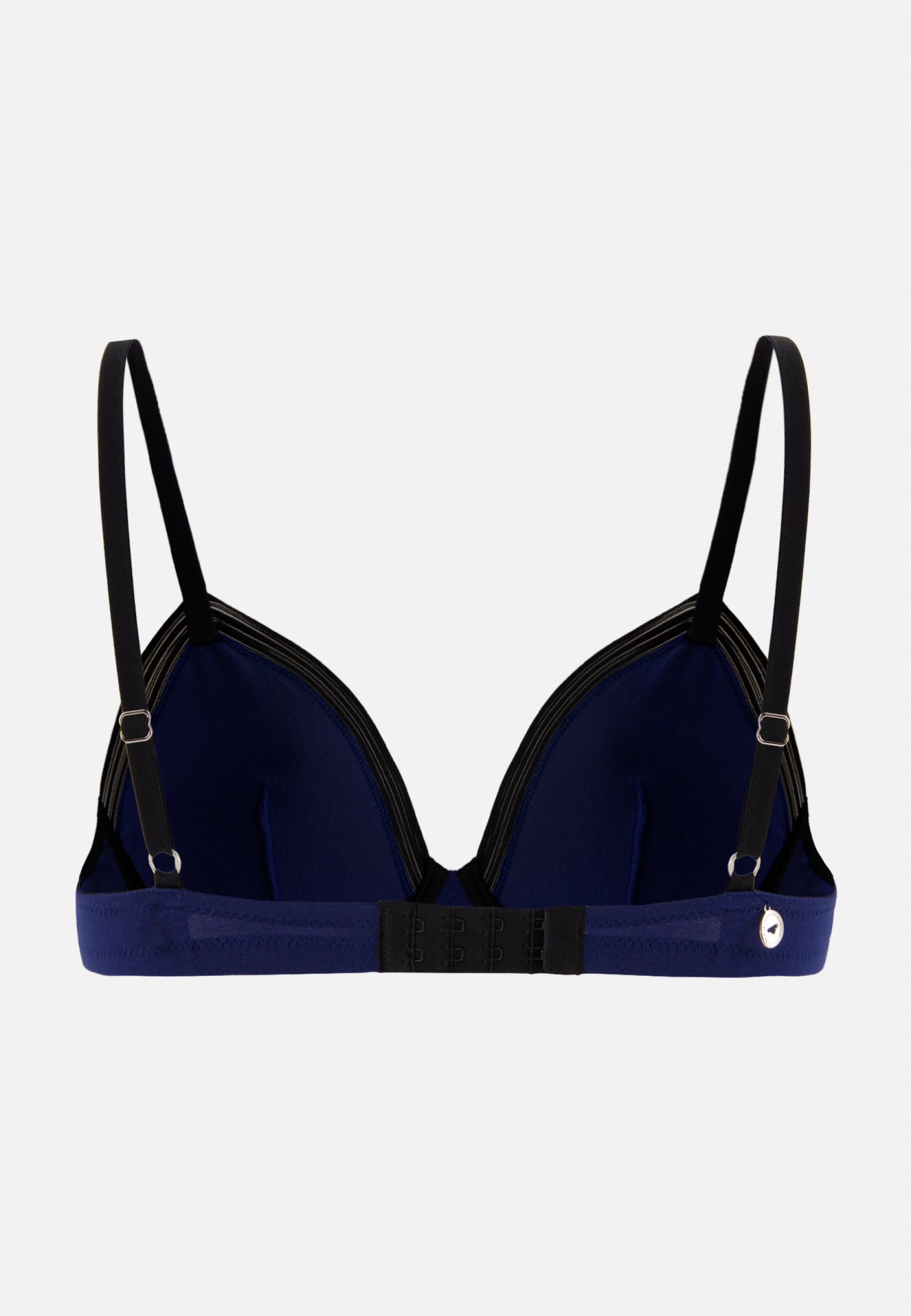 Soutien-gorge triangle armaturé en modal-La Mélusine Indigo Noir