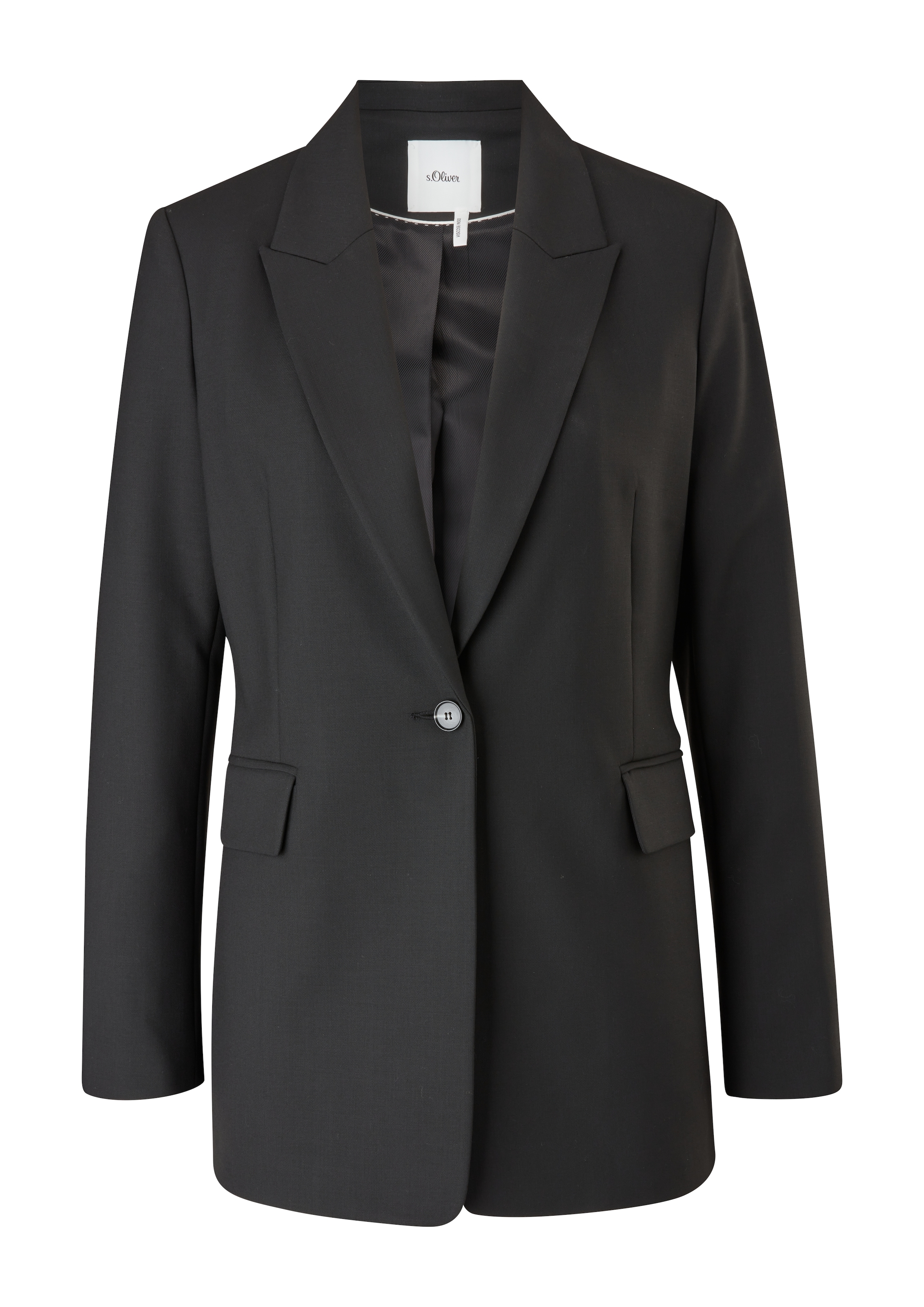 s.Oliver BLACK LABEL Longblazer , mit extravaganten 4-Knopf-Manschetten an den Ärmeln