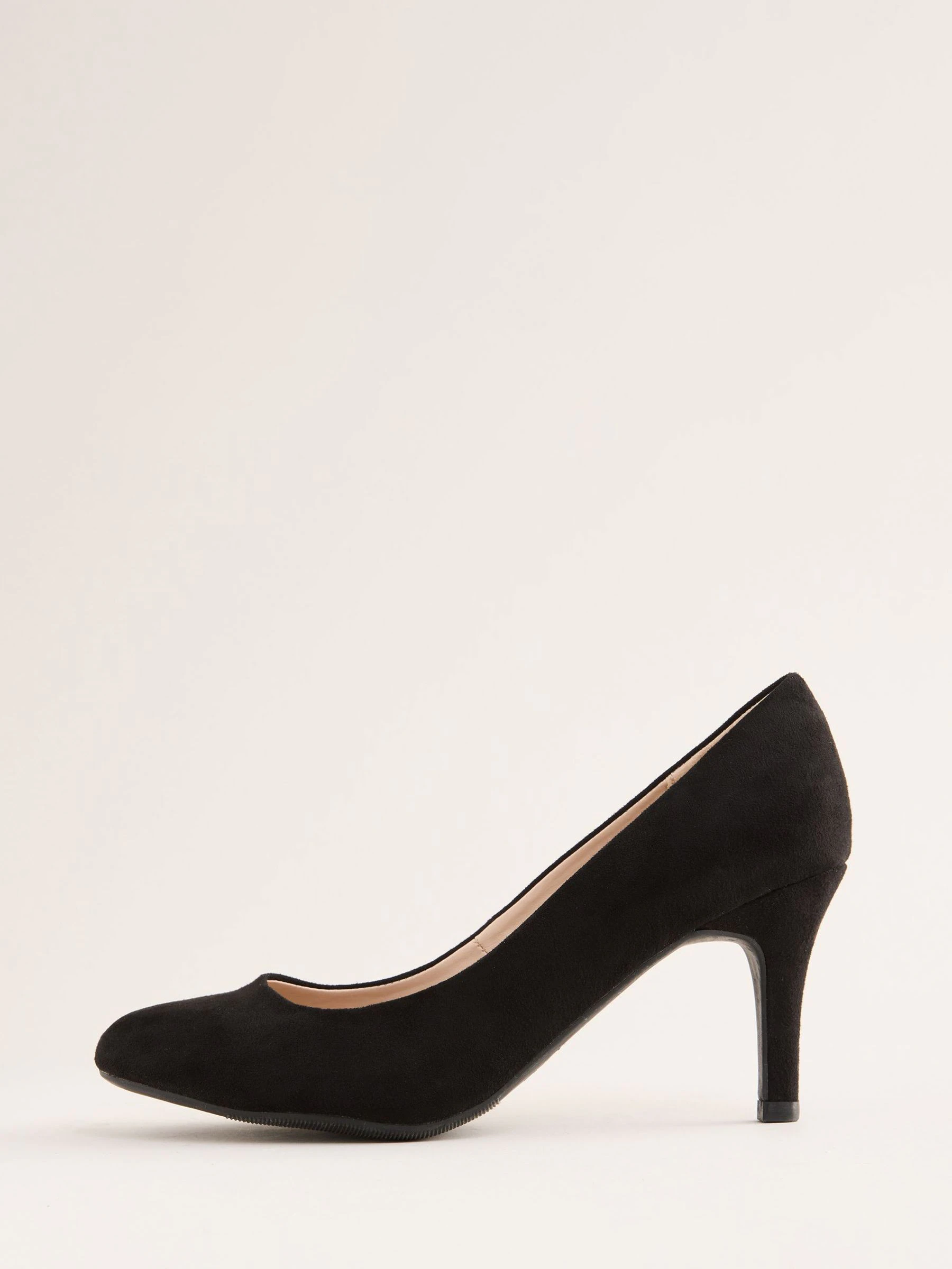 Friends Like These - Pumps met lage stilettohak, ronde neus en van imitatie suède