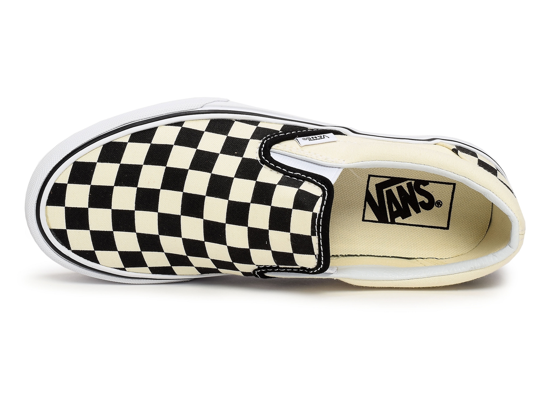 Ua classic slipon platforme noir blanc