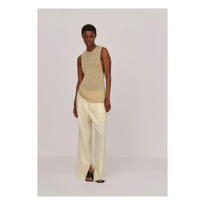 HERSKIND Débardeur Luna | Jaune pâle