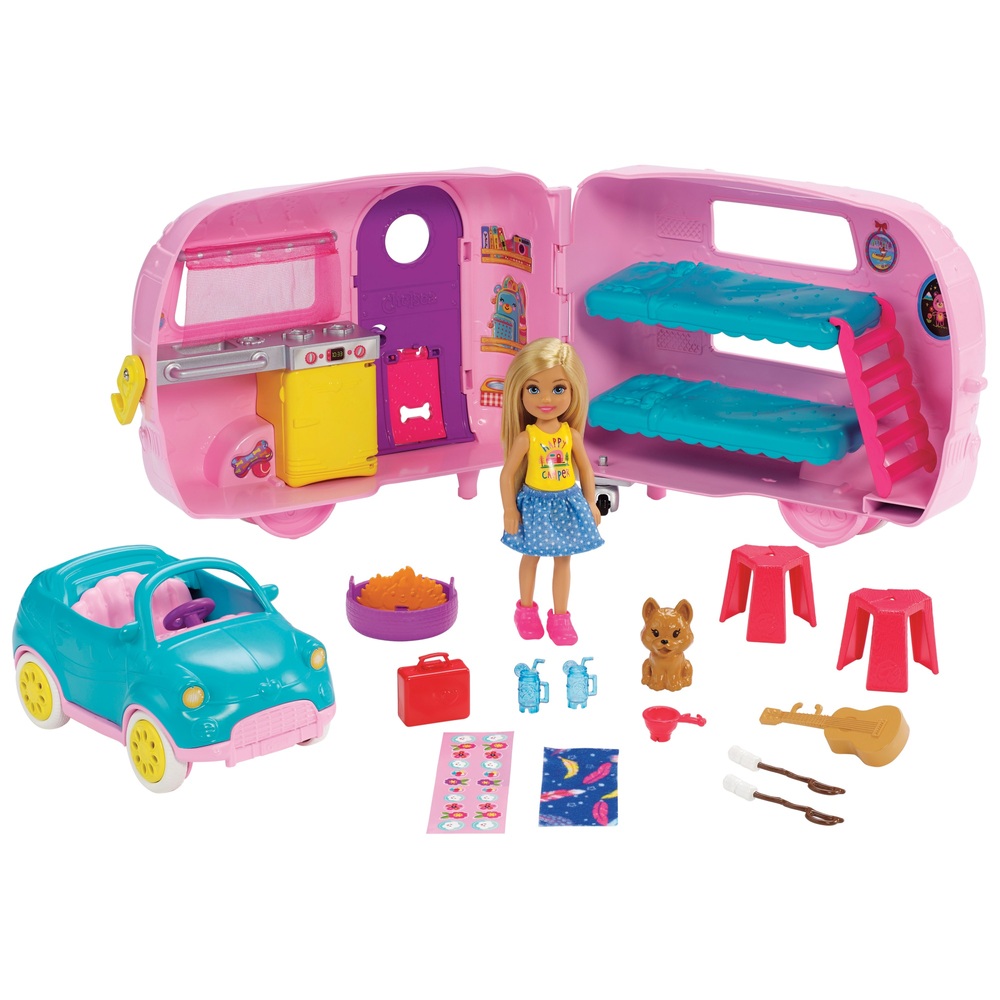 Barbie Club Chelsea Wohnmobil mit Zubehör