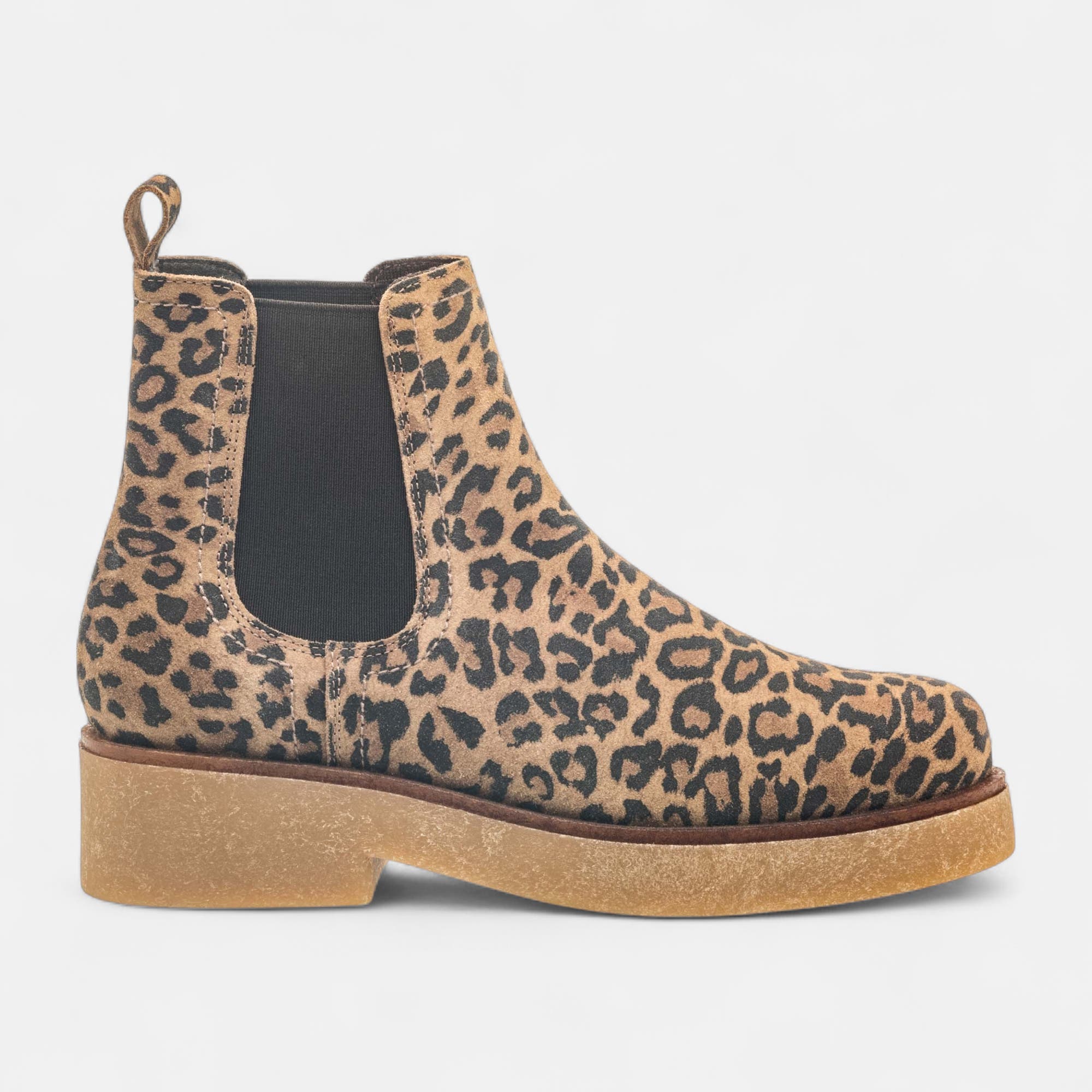 Boots chelsea Femme en cuir cognac