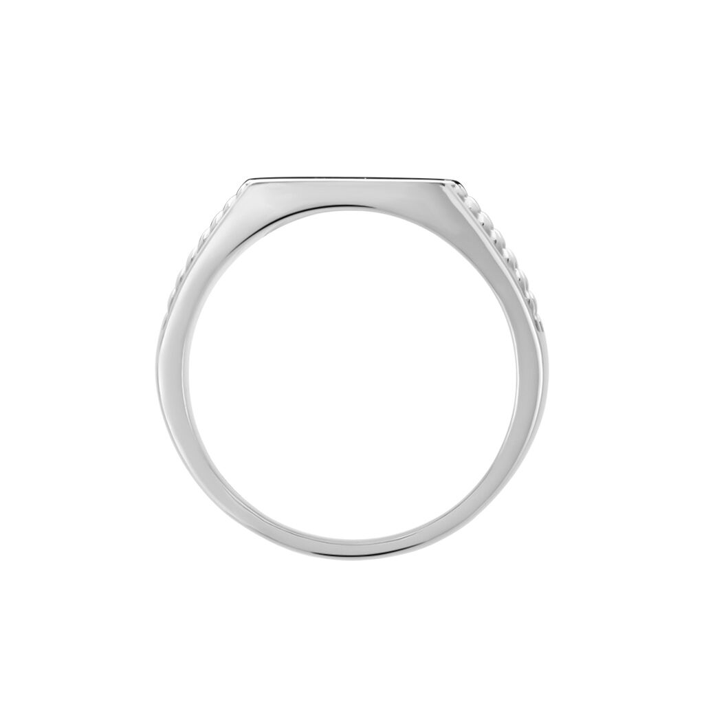 Chevalière Argent Blanc Charites