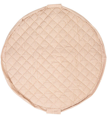 Play&Go Spielteppich - Ø120 cm - Soft Organic - Streifen Brown