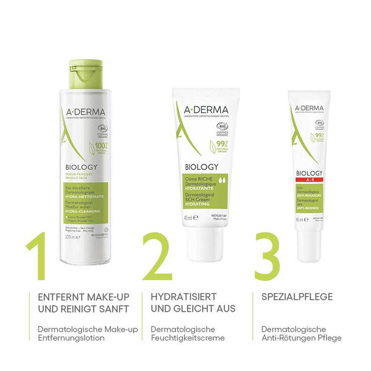 A-Derma Biology Anti-Rötungspflege dermatologisch, 40 ml
