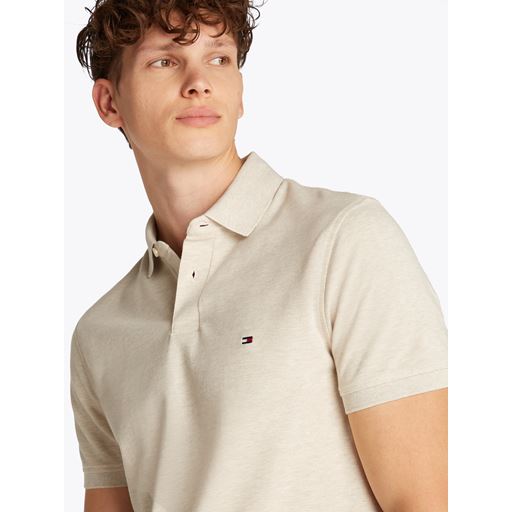 Tommy Hilfiger 1985 Regular Polo, Heathered Oatmilk, S