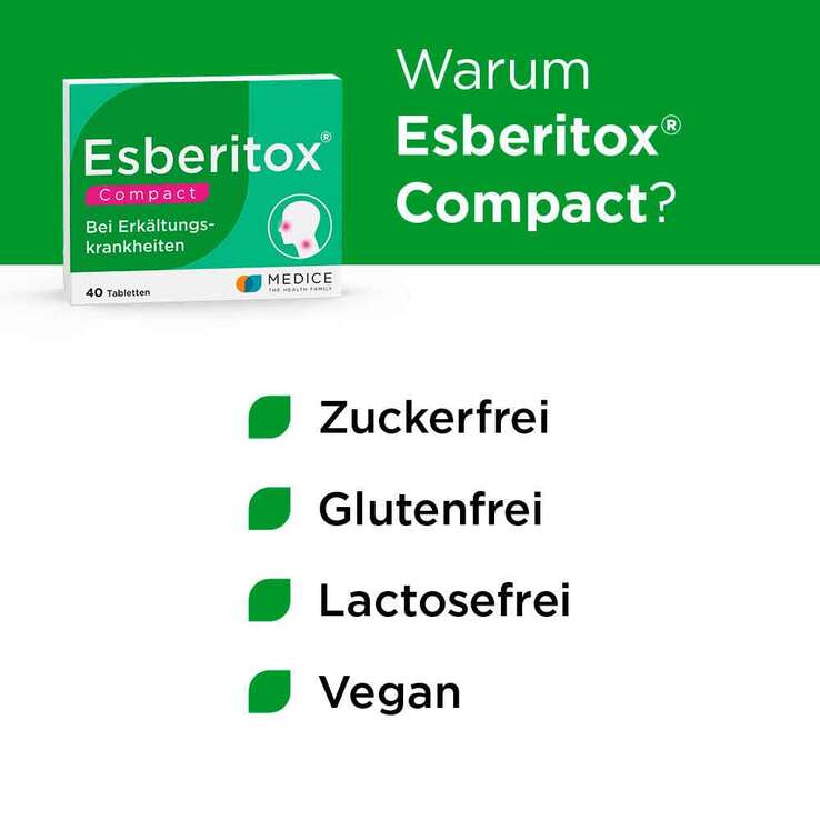 Esberitox® Compact Bei Erkältungskrankheiten, 40 St