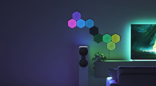Nanoleaf Shapes Ultra Black Hexagon startersæt (9 paneler)