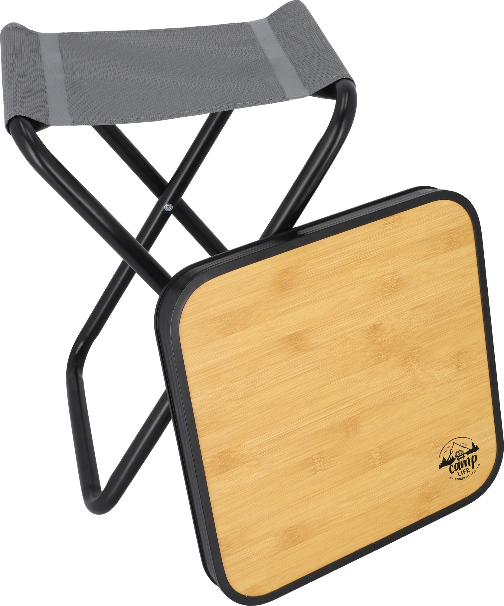 Camplife Cagliari Klapphocker mit Tischplatte