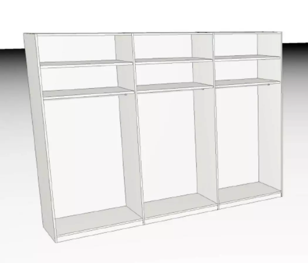 Kleiderschrank Joline 299 x 222 cm