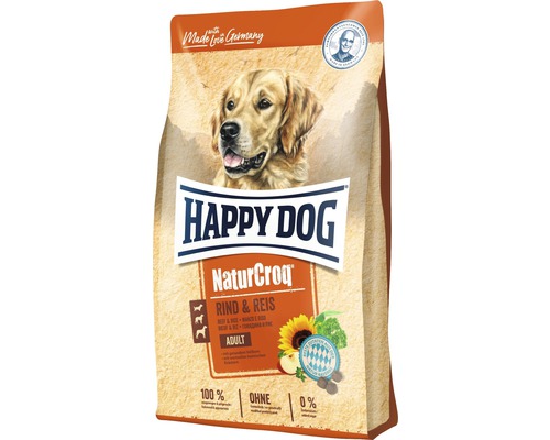 HAPPY DOG NaturCroq Beef & Rice droog hondenvoer 4 kg