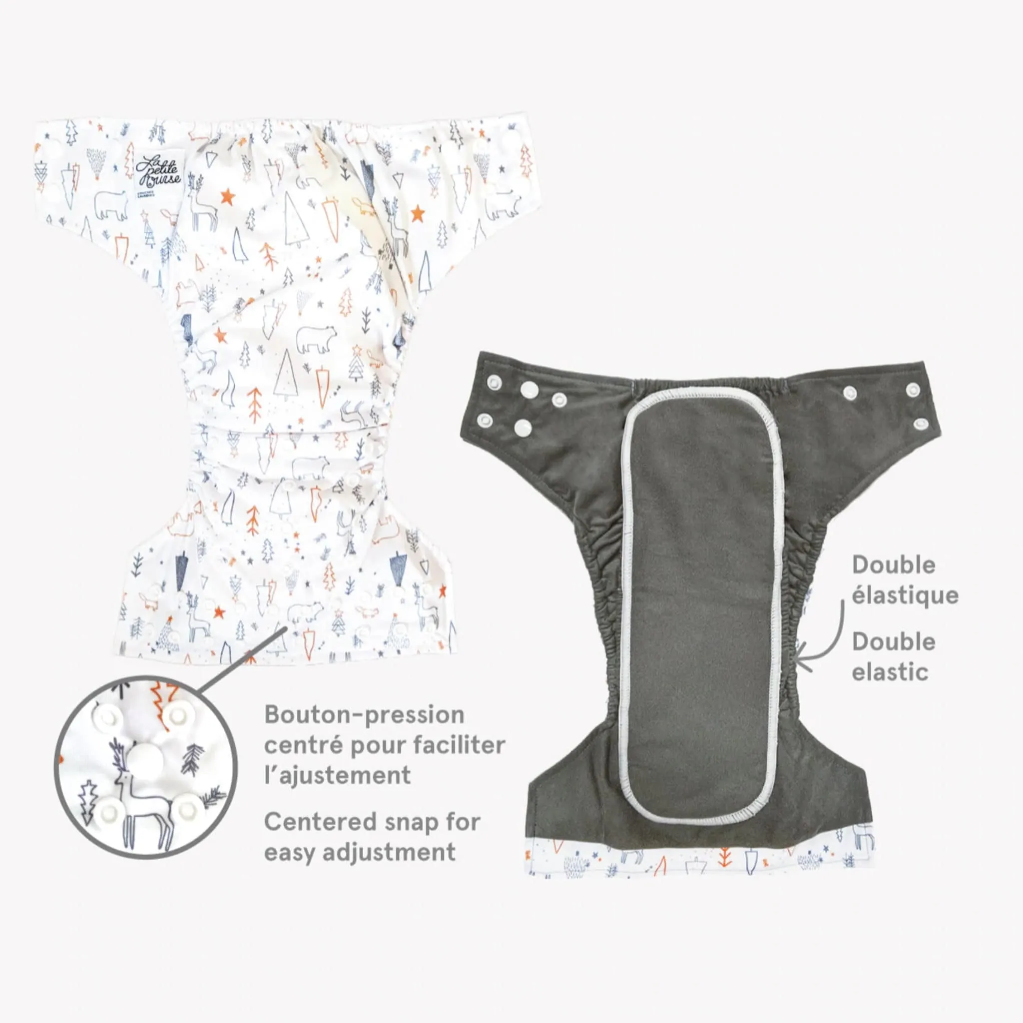 La Petite Ourse Couche Lavable 7-15lb - Ballet