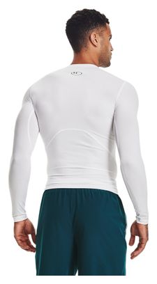 Maillot Manches Longues de compression Under Armour Heatgear Armour Blanc Homme