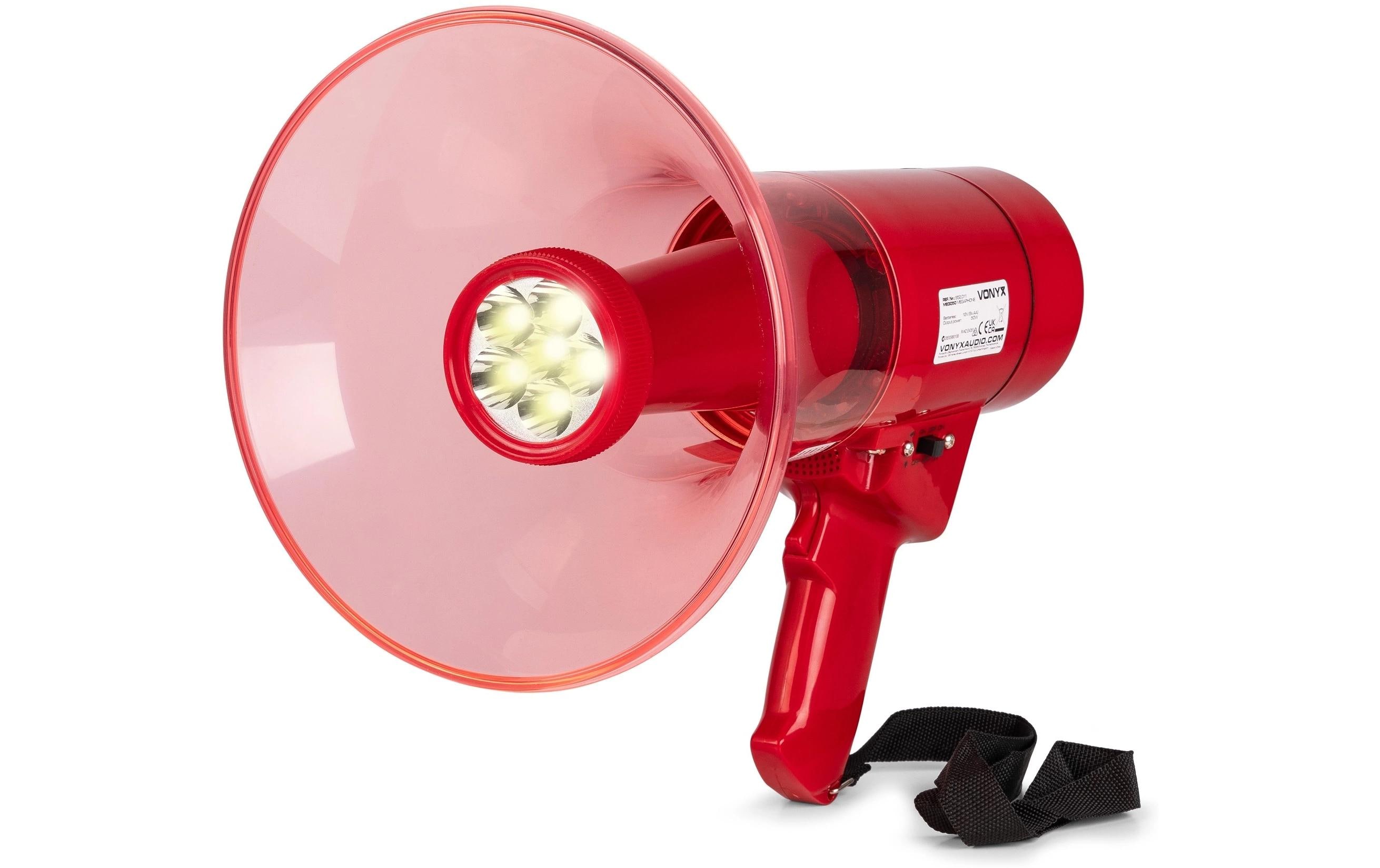 Megaphon MEG050Megaphon mit 50W Leistung und LED Licht
