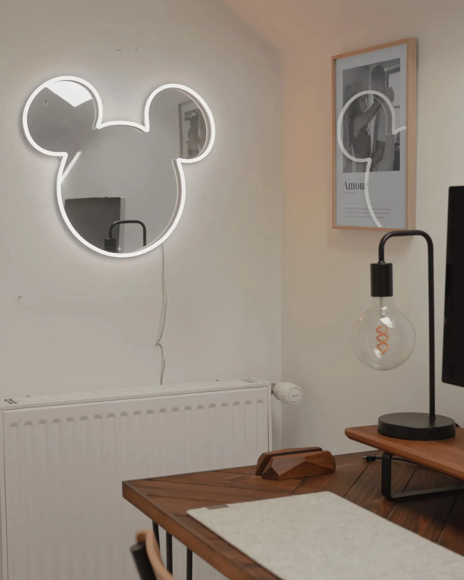 Espelho YELLOWPOP Disney Mickey Prateado - Plugue UE