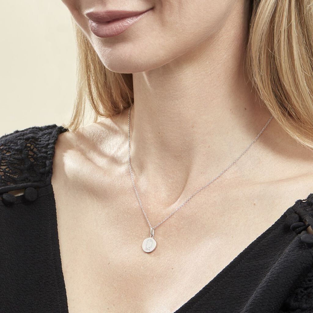 Collier Argent Eugenien Oxydes De Zirconium