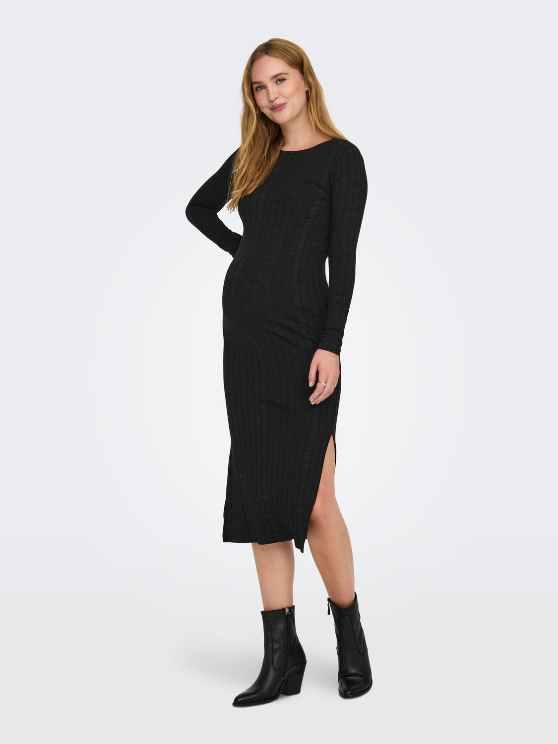 OLMALEJANDRA Midikleid Black