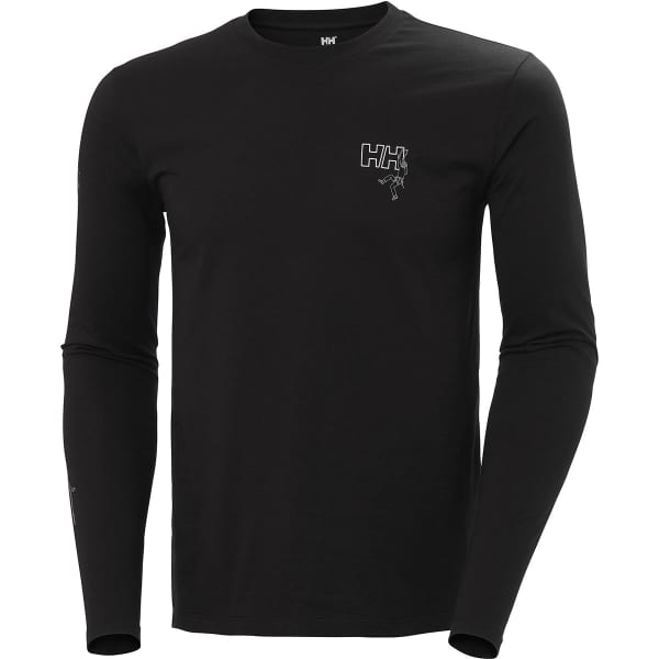 T-shirt HELLY HANSEN F2F ORGANIC COTTON LS TEE BLACK