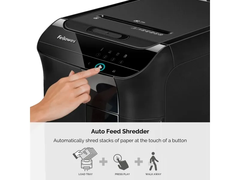 Fellowes AutoMax 600M - Finskæremaskine - micro-cut - 2 x 12 mm - P-5