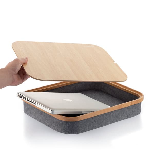 BRUKT Bærbar skrivebord til bærbar PC med oppbevaringsbrett Larage InnovaGoods (Fikset A+)