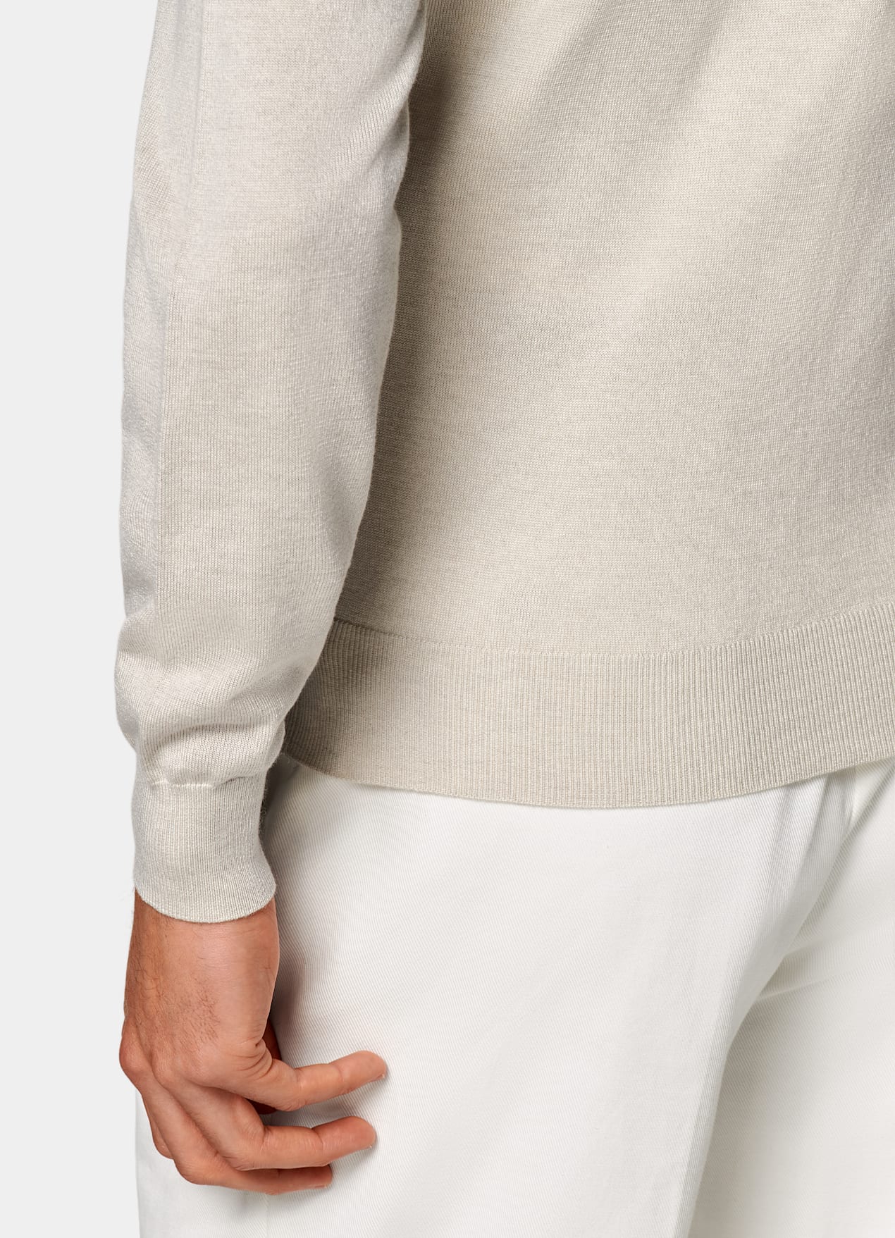 Cardigan zippé, sable