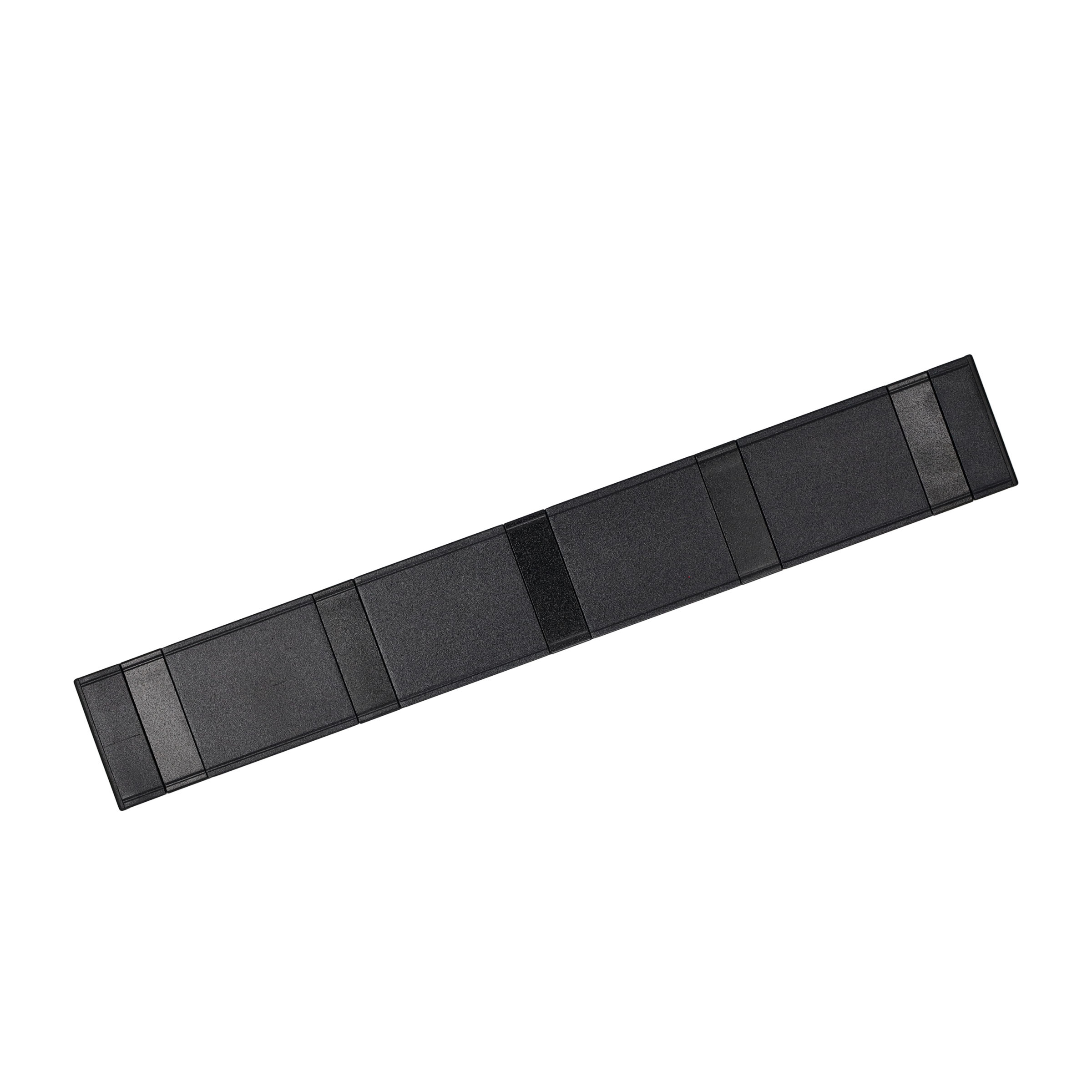 (343x52mm) Aluminium Wand Garderoben Leiste 5-facher Universal Kleiderhaken mit Beweglichen Haken - Schwarz