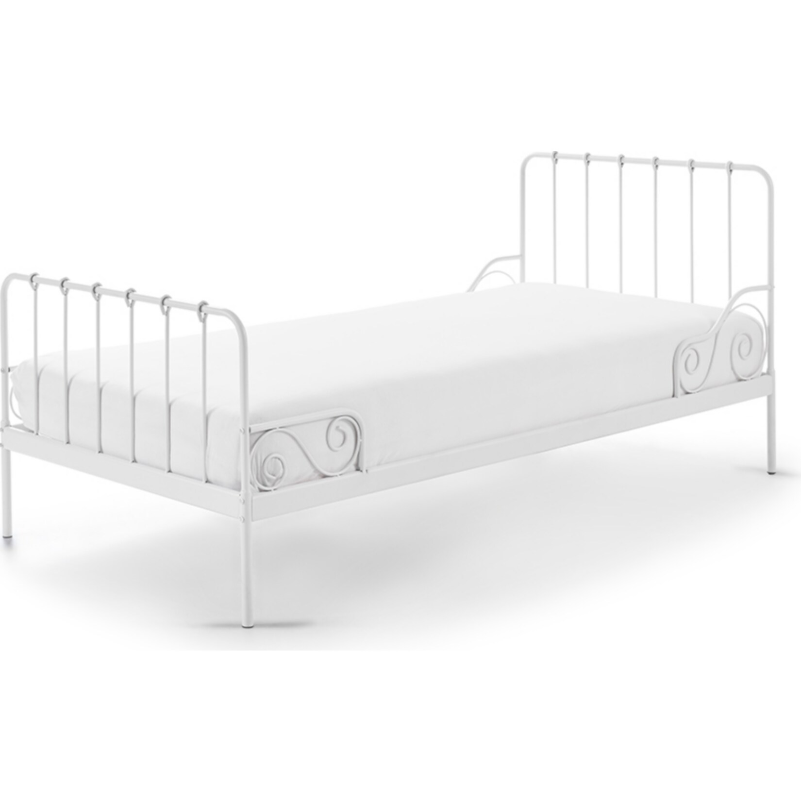 Vipack Metallbett Alice 90x200 cm, weiß