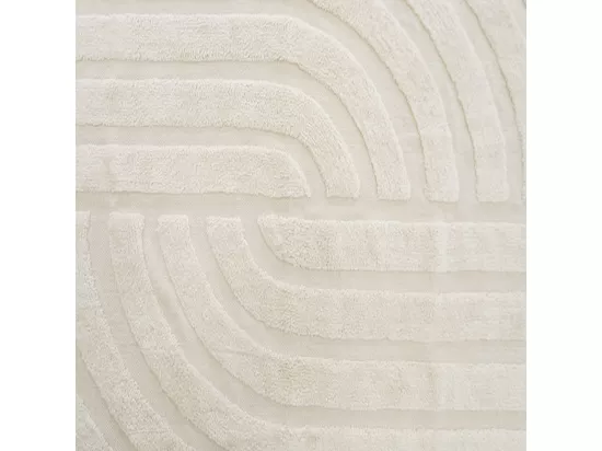 Tapis déco à franges en coton tufté 100x150cm