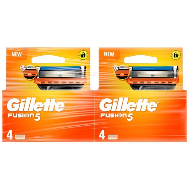 Gillette Fusion5 Navulmesjes Duopak 2x4 Stuks