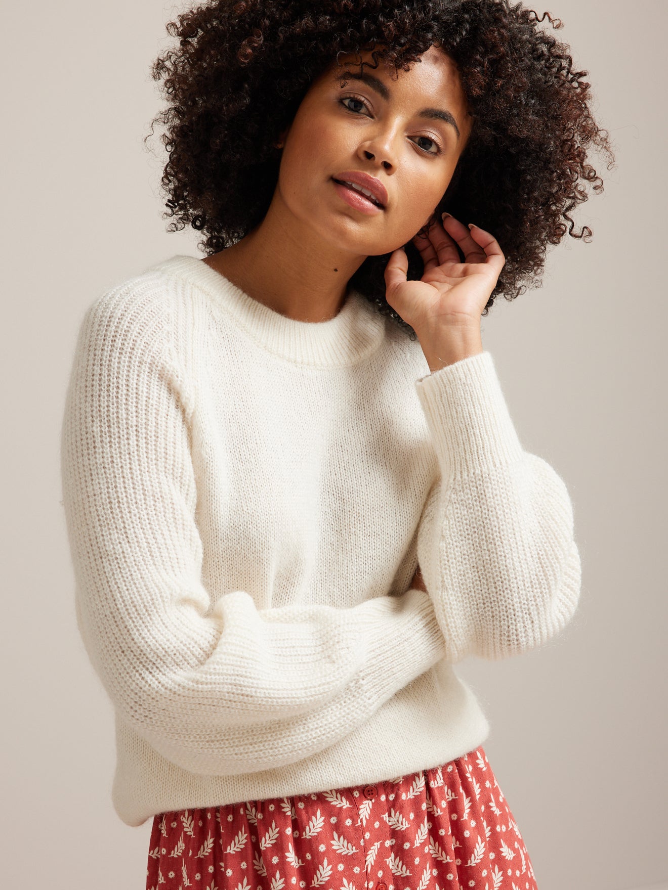 Pull femme mélange mohair