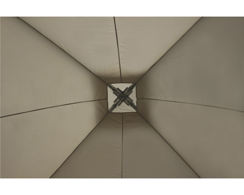 Koepeldak paviljoen partytent Garden Place Jessie 500 x 500 cm lichtgrijs