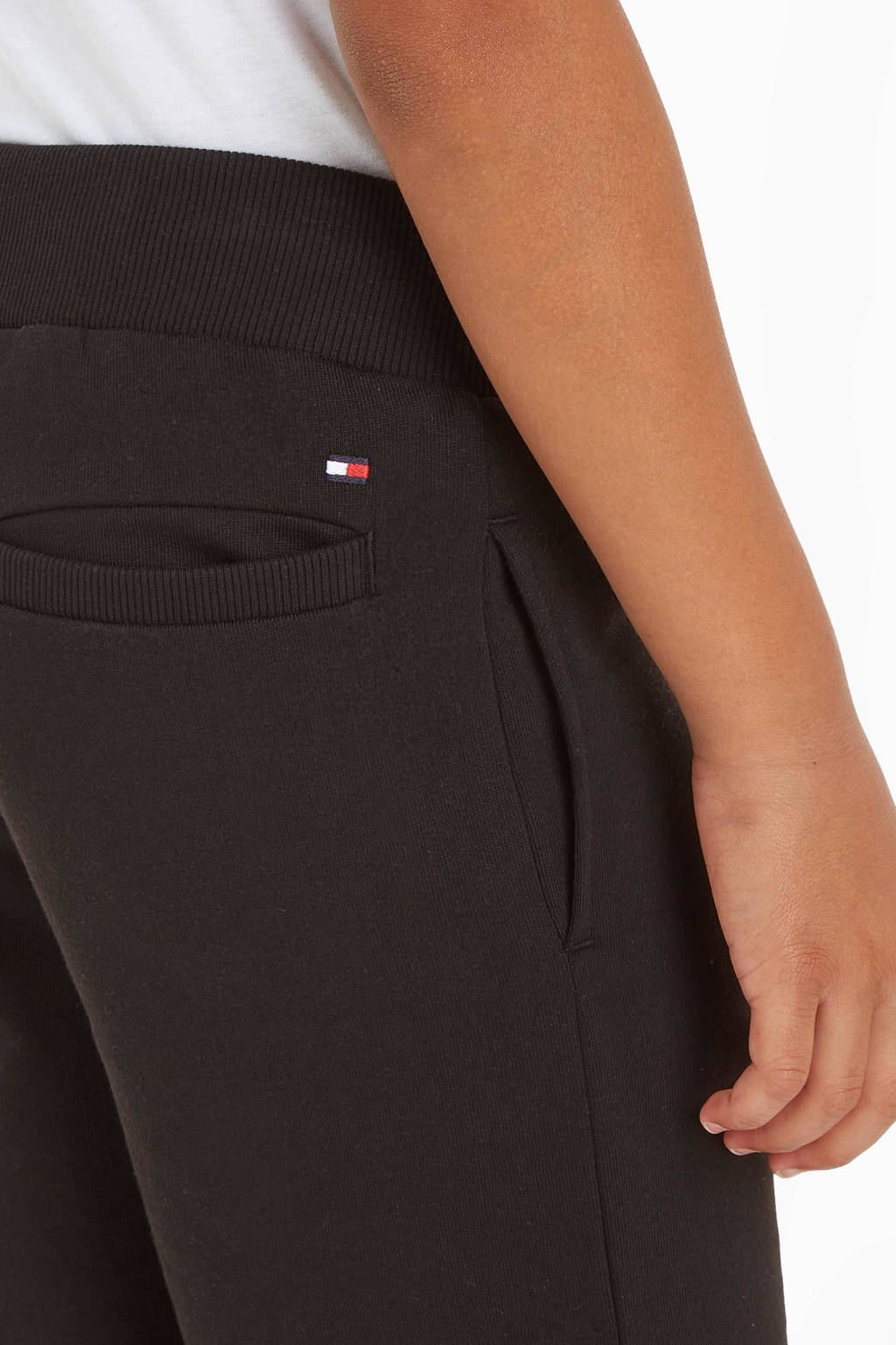 Tommy Hilfiger regular fit sweatshort zwart