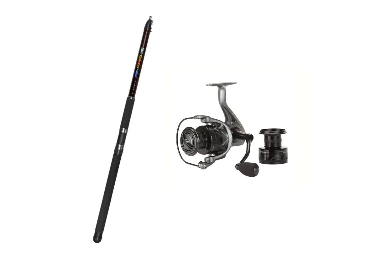 Elbe Osen Tele Laks 40-100g 600cm/Lawson Baitwinder Atla 5000