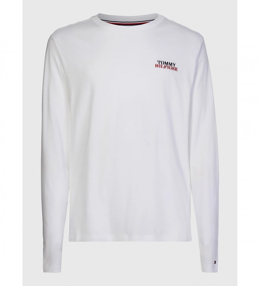 Pijama Tommy Hilfiger Ultra Soft, branco e azul marinho