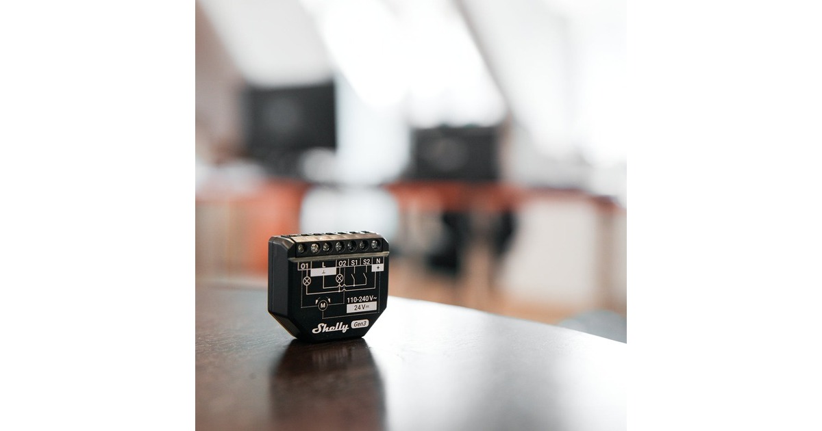 Shelly2PM Gen3 relais  (Zwart, Wifi, Bluetooth)